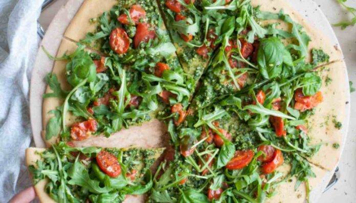 Pizza vegetariana rucola pomodorini l Leggera e saporita