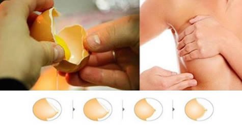 Come rassodare un seno cadente con l’uovo