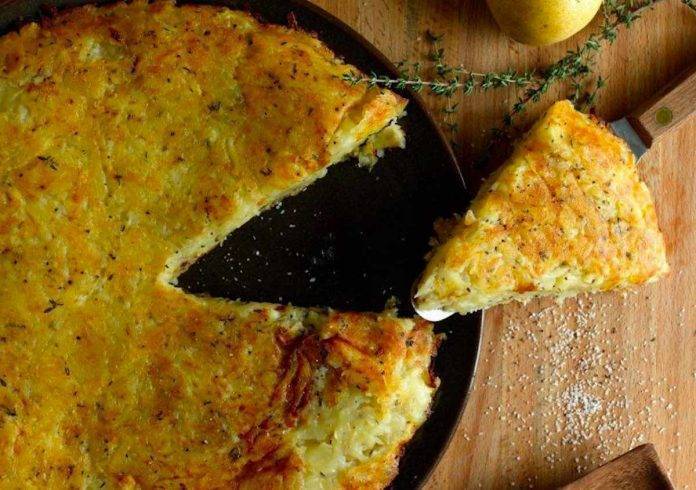 Schiacciata di Patate, da farcire con prosciutto cotto e zucchine